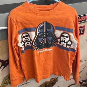 Gap boys Orange darth Vader & storm troopers long sleeve shirt boys size 5
